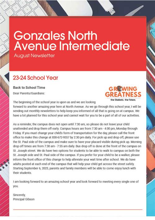 Newsletter P. 1